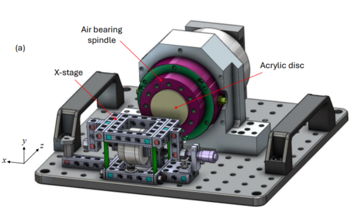 Air Bearing Spindle Assembly that was provided  by the competition organizers. 